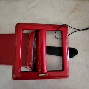 Chanel Red Patent Leather belt